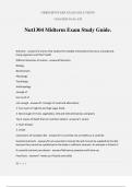 Nut1304 Midterm Exam Study Guide&period;