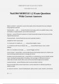 Nut1304 MODULE 1&comma;2 Exam Questions With Correct Answers