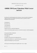 OBHR 3330 Exam 5 Questions With Correct Answers