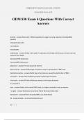 ODM 830 Exam 4 Questions With Correct Answers