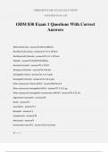 ODM 830 Exam 1 Questions With Correct Answers