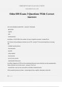 Odm 830 Exam 3 Questions With Correct Answers