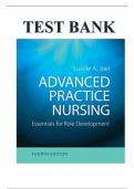 ADVANCED PRACTICE NURSING ESSENTIALS FOR ROLE DEVELOPMENT 4TH EDITION BY LUCILLE A&period; JOEL TEST BANK ISBN-
