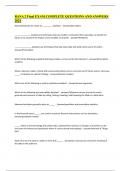 BANA 2 Final EXAM COMPLETE QUESTIONS AND ANSWERS 2024