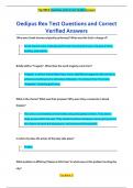 Oedipus Rex Test Questions and Correct  Verified Answers