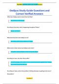 Oedipus Study Guide Questions and  Correct Verified Answers