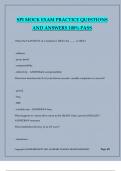 SPI MOCK EXAM PRACTICE QUESTIONS AND ANSWERS 100&percnt; PASS