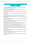 Vivint SHP practice exam questions and answers &vert; verified