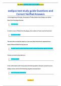 oedipus test study guide Questions and  Correct Verified Answers
