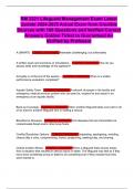 RM 3221 Lifeguard Management Exam Latest Update 2024-2025 Actual Exam from Credible Sources with 100 Questions and Verified Correct Answers Golden Ticket to Guaranteed A&plus; Verified by Professor
