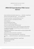 PHM 525 Exam Questions With Correct Answers