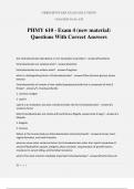 PHMY 610 - Exam 4 &lpar;new material&rpar; Questions With Correct Answers