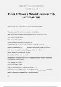 PHMY 610 Exam 2 Material Questions With Correct Answers