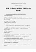 PHR 107 Exam Questions With Correct Answers