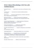 WGU Clinical Microbiology C453 Test with Verified Answers