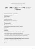 PNU 120 Exam 1 Questions With Correct Answers