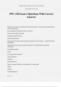 PNU 120 Exam 2 Questions With Correct Answers