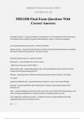 PHS3300 Final Exam Questions With Correct Answers