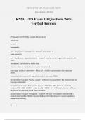 RNSG 1128 Exam &num; 3 Questions With Verified Answers