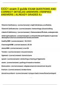 CCC1 exam 2 guide EXAM QUESTIONS AND CORRECT DETAILED ANSWERS &lpar;VERIFIED ANSWERS &rpar; ALREADY GRADED A&plus;&period;