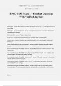 RNSG 1430 Exam 1 &ndash; Comfort Questions With Verified Answers