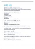 CARD ABA QUESTIONS WITH 100&percnt; CORRECT ANSWERS