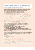 ATI MOTHER BABY REVIEW QUESTION WITH COMPLETE SOLUTIONS