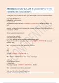 MOTHER BABY EXAM 2 QUESTIONS WITH COMPLETE SOLUTIONS