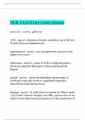OCR A Level Law exam solution 