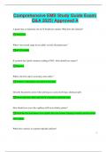 Comprehensive EMS Study Guide Exam&vert;  Q&A 2025&vert; Approved A