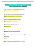 EMS Questions and Answers Graded A&vert;  2025&sol;2026 Edition&vert; Verified