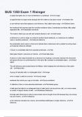 BUS 1350 Exam 1 Risinger exam questions with correct answers with complete A&plus;solution 2024&sol;2025
