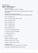 BUS 1350 Exam 1  questions with correct answers with complete A&plus;solution 2024&sol;2025
