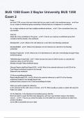 BUS 1350 Exam 2 Baylor University BUS 1350 Exam 2 questions with correct answers with complete A&plus;solution 2024&sol;2025