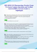 BSN HESI 315 Pharmacology Practice Exam V2 &lpar;Latest 2024&sol; 2025 Update&rpar; Questions and Verified Answers&vert;100&percnt; Correct&vert; Grade A- Nightingale