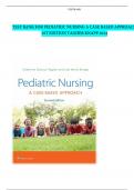 Test Bank for Pediatric Nursing a case based Approach 1st Edition Tagher Knapp 2024&vert;BEST STUDY