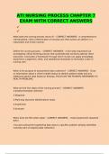 ATI NURSING PROCESS CHAPTER 7 EXAM WITH CORRECT ANSWERS