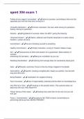 spmt 304 exam 1 Questions And Answers Already Graded A&plus;