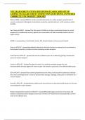 NUCLEAR SURETY STUDY QUESTIONS &lpar;FLASH CARD SET OF SAMPLE NUCLEAR SURETY INSPECTION QUESTIONS&rpar; ANSWERED CORRECTLY TO PASSED&excl;&excl; &vert; 2024-2025