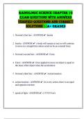 Radiologic Science Chapter 10  Exam Questions with Answers  Verified Questions and Correct  Solutions &vert;&vert;A&plus; Graded 