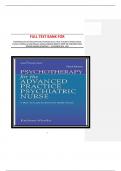 FULL TEST BANK FOR Psychotherapy for the Advanced Practice Psychiatric Nurse&colon; A How-To Guide for Evidence-Based Practice 3rd Edition by FAAN Wheeler&comma; Kathleen&period;ORIGINAL DIRECTLY FROM THE PUBLISHER&vert;&vert;100&percnt; VERIFIED ANSWERS &lbrace;CHAPTERS 1 &ndash; 24 COVERED&rcub; 2024 - 202