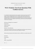 WGU STatistics Test Exam Questions With Verified Answers