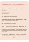 ISTC BASIC PLUS TRAINING 2024-2025 LATEST UPDATE  &lpar;Verified&rpar;