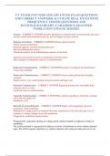 UT TYLER FNP NURS 5350 ADVANCED EXAM QUESTIONS  AND CORRECT ANSWERS&vert; ACCURATE REAL EXAM WITH  FREQUENTLY TESTED QUESTIONS AND  RATIONALE&vert;ALREADY A GRADED&vert;GUARANTEED  PASS&vert;LATEST UPDATE 2024&sol;2025&period;