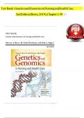 Test Bank For the Genetics and Genomics in Nursing and Health Care 2nd Edition by Theresa A Beery&comma; M Linda Workman&comma; Julia A Eggert&vert;&vert;ISBN NO&colon;13&comma;978-0803660830&vert;&vert;All Chapters&vert;&vert;Complete Guide A&plus;
