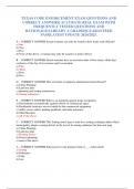 TEXAS CODE ENFORCEMENT EXAM QUESTIONS AND  CORRECT ANSWERS&vert; ACCURATE REAL EXAM WITH  FREQUENTLY TESTED QUESTIONS AND  RATIONALE&vert;ALREADY A GRADED&vert;GUARANTEED  PASS&vert;LATEST UPDATE 2024&sol;2025&period;