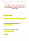 AANP EXAM 2024-2025 COMPLETE ACTUAL EXAM REAL QUESTIONS AND CORRECT VERIFIED ANSWERS WITH RATIONALES &lpar;A NEW UPDATED VERSION&rpar; &vert;ALREADY GRADED A&plus; &lpar;BRAND NEW&excl;&excl;&rpar; AANP EXAM