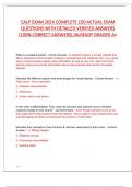 CALP EXAM 2024 COMPLETE 150 ACTUAL EXAM  QUESTIONS WITH DETAILED VERIFIED ANSWERS  &lpar;100&percnt; CORRECT ANSWERS&rpar; &sol;ALREADY GRADED A&plus;