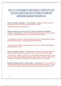 WGU C713 BUSINESS LAW EXAM 2 COMPLETE 150  ACTUAL QUESTIONS WITH DETAILED VERIFIED  ANSWERS &sol;ALREADY GRADED A&plus;