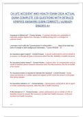 CA LIFE ACCIDENT AND HEALTH EXAM 2024 ACTUAL  EXAM COMPLETE 150 QUESTIONS WITH DETAILED  VERIFIED ANSWERS &lpar;100&percnt; CORRECT&rpar; &sol; ALREADY  GRADED A&plus; 
